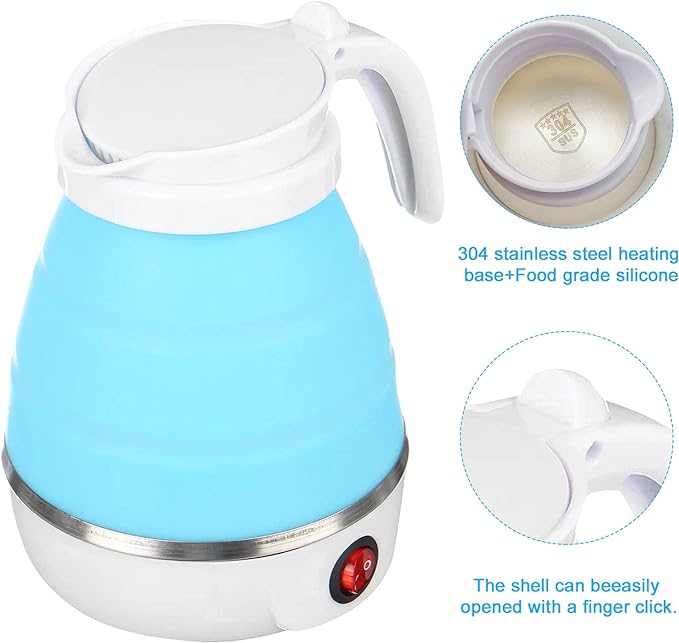 FOLDABLE ELECTRIC KETTLE TRAVEL WATER HEATER